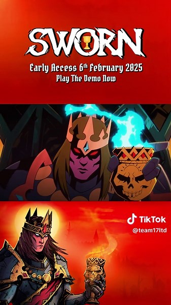 SWORN enters Steam Early Access on February 6th, 2025! ⚔️ 1-4 player co-op action roguelike 🤴 Overthrow a corrupted Arthur 🪙 Reclaim a fallen Camelot 🎮 Coming to consoles later in 2025 Playable demo now open to all on Steam. 💫 #sworn #actionroguelike #steamgames #roguelike #coopgames #coopactiongame