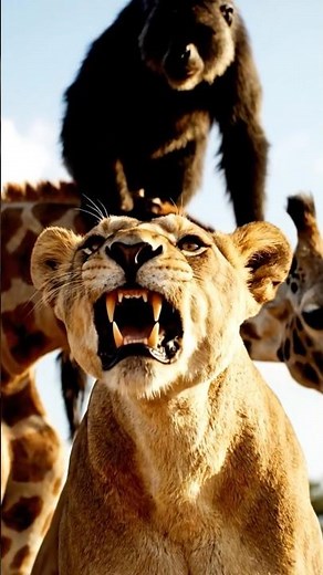 Lion Chases Monkey… But What Happens Next Will Shock You! 😱🐒🦁