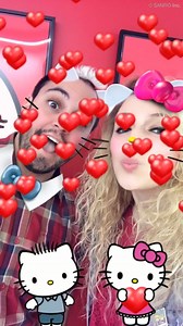 Check out the Hello Kitty and Dear Daniel lens on Snapchat today for some Valentine's Day fun! | Hello Kitty