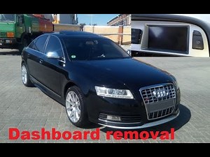Audi A6 C6 dashboard removal multimedia screen replacement