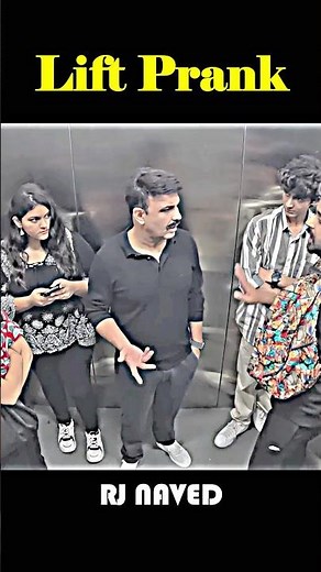 Cute Girl Voice Mute Prank In Lift😅Don't Miss The End🤫Credit - Rj Naved #funny #comedian