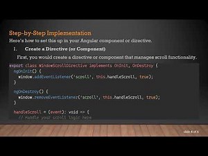 Understanding scrollIntoView and Event Handling in Angular