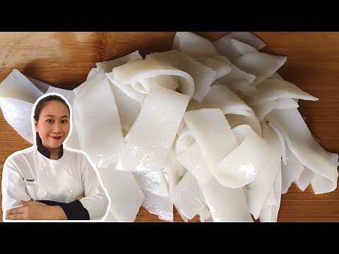 Homemade Rice Noodles • Easy Rice Noodles |ThaiChef food