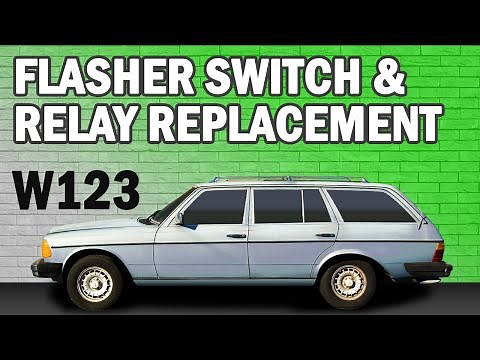Mercedes-Benz W123 Flasher Switch and Relay Replacement