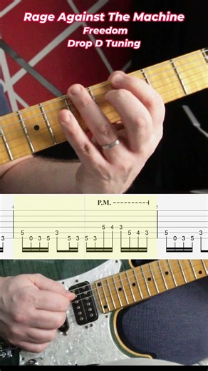 #tutorial Rage Against The Machine - Freedom Main Riff #guitarlesson #guitartutorial #guitar