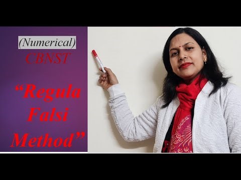 Regula Falsi Method #CBNST #bcastudents