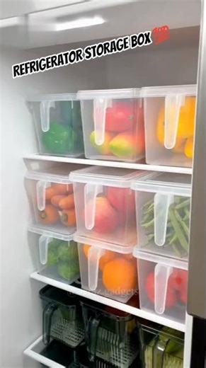 Refrigerator Storage Box That Fixes Fridge Mess 🧊 #storageideas #shorts #kitchenhacks #homehacks
