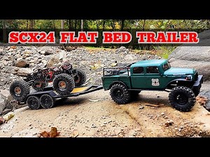 Scx24 Flat Bed Vehicle Trailer First Tow Review