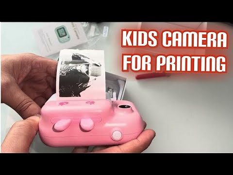 MINIBEAR Instant Camera for Kids Digital Camera for Girls Toddler Camera with Print Paper, 40MP