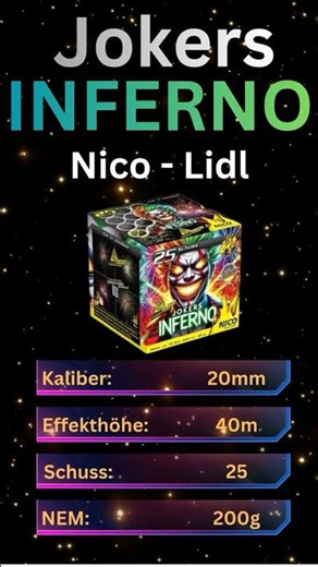 Nico Jokers Inferno – schöne Lidl Neuheit 2025/26 für 9,99€ im Test! Der Joker für SIlvester? #pyro