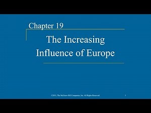 AP World History - Ch. 19 - The Increasing Influence of Europe