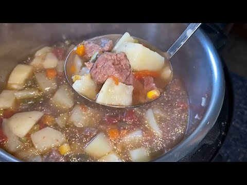Instant Pot Vegetable Beef Soup