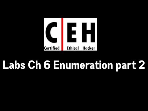Labs Enumeration part 2 | CEH course lab