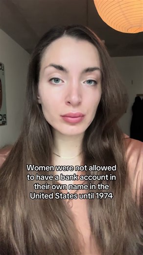Women could not open a bank account in their own name in the United States until 1974 and were legally dependent on a husband or male relative to access their own money. For most of American history a woman could earn a salary, inherit wealth, and build a business but could not deposit her own money without a man’s signature. The Equal Credit Opportunity Act of 1974 changed that. Not because the system evolved naturally but because women fought for it. A right most people today cannot imagine no