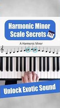 How to Learn Harmonic Minor Piano Scales #beginnerpiano #pianolessons #piano #learnpiano #musicscale