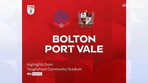Bolton 4-0 Port Vale