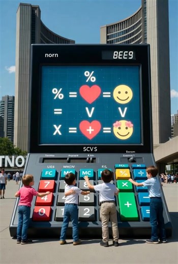 Giant calculators #calculator