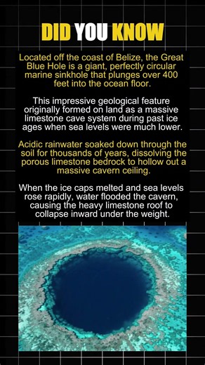 The Giant Blue Hole of Belize: A 400-Foot Deep Ocean Abyss 😲 | Aerial & Marine Facts