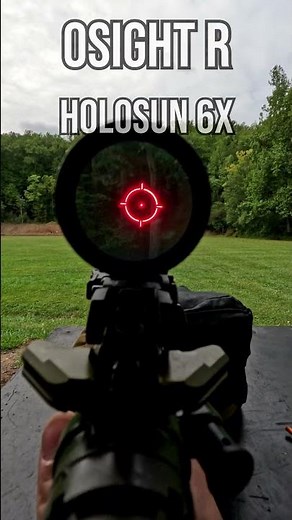 ​‪@OsightWorld‬ OSIGHT R Red Dot + HOLOSUN 6X Magnifier | 100 Yards ADS Sight Picture #AimDownSights