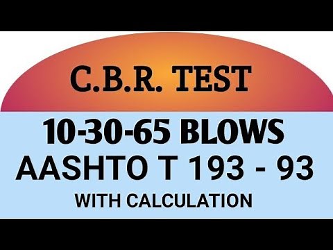 CBR Test Of Soil / G.S.B as Per Per AASHTO T -193 | How Determine CBR at 98% Compaction