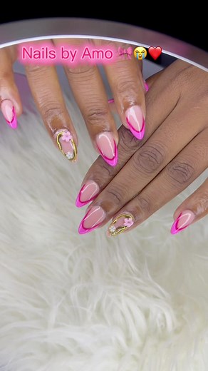 Trendy Almond Nail Art Designs by Amo