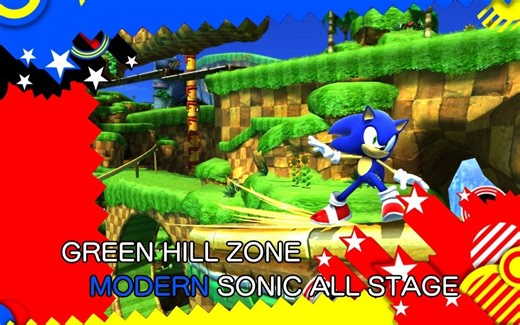 【1080P/60FPS】[索尼克世代] Green Hill Modern Sonic 全S关卡流程