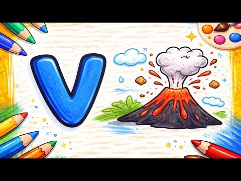 🆅 V | V is for Volcano 🌋 | Learn the Letter V for Kids / ABC Learning for Kids