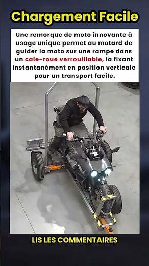 Une Remorque Innovante qui vous Permet de Charger votre Moto Seul ! 🏍️➡️