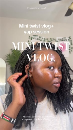 Its mini twists season! Record breaking 9 hours Hair: Xpression springy Afro twist 1 -1.5 pack ( I braided 1/3 of the bottom the twisted the rest) #minitwists #microtwist #protectivehairstyles #protectivestyles #microtwists #naturalhairstyles #4chair #creatorsearchinsights Spring twists, mini twists with extensions, micro twists, small twists