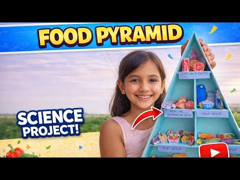 Food Pyramid | Science Project Work | Food Pyramid Science Project Work For Grade 4 | #foodpyramid