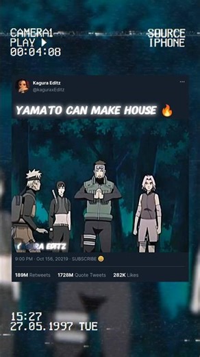 Yamato can make house 🔥#narutoshippuden #anime #shorts