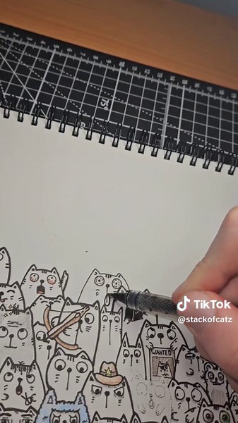 Dramatic Cat Drawings: Emotions and Artistry