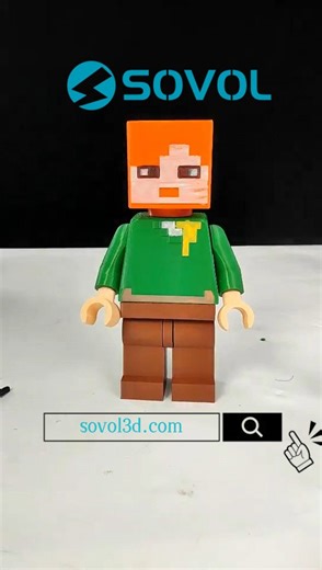 Sovol on Instagram: "#Minecraft IRL: I 3D-Printed #LEGO Alex 🦾3D Printer:SV08 MAX - sovol3d.com 👉Models by Makerworld@_heihei_ #3dprinting #3dprinted #sovol #3dprint #sovol3d #sv08max #legos"