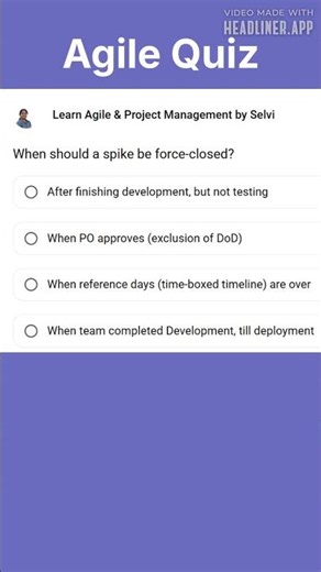 When should a spike be force-closed? | Agile | Spike | Scrum | Exploration | Time-boxing event | PO