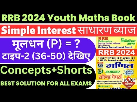 Simple interest find the Principal | Principal Amount kaise nikale | RRB ALP/TECHNICIAN/NTPC 2024 |