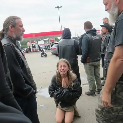A crying teenage girl begged bikers at the gas station for protection, and everyone inside was already calling 911 thinking bikers were harassing her. I watched from my truck as the leather-clad riders formed a tight circle around her. She couldn't have been more than 15, barefoot and shaking in a torn dress. The station attendant was frantically gesturing at his phone, telling whoever was on the other end that "a biker gang was kidnapping some girl." But I knew better. I'd seen what happened fi