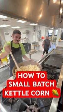 How To Make Kettle Corn #smallbusiness #candy #cooking