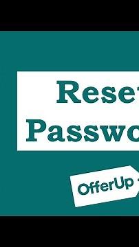 How To Reset Forgotten Password on OfferUp App