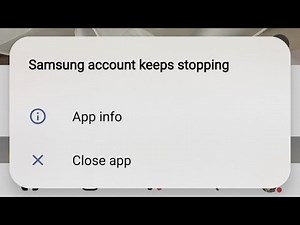 How to fix Samsung account keeps stopping problem 2025 | Samsung account keeps crashing problem