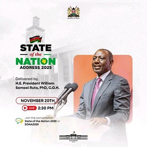 State of the nation address. Today at 2:30pm
