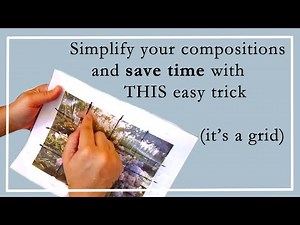 Simplify compositions and get your drawing to the canvas: transfer images with a grid!
