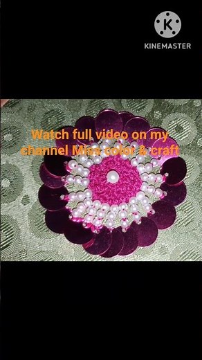 How to make a beads flower/beads embroidery#embroidery design#beadwork