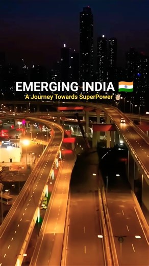 Emerging India 2026 | Rising India | Incredible India 4k | India Skyline Night View #shorts #india
