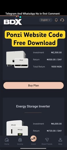 Ponzi Website Code Free Download