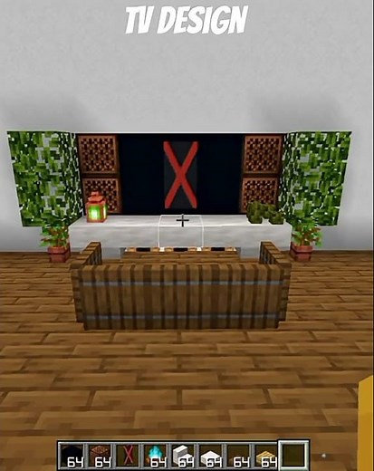 How to Build a Modern TV Setup in Minecraft (Easy Tutorial)