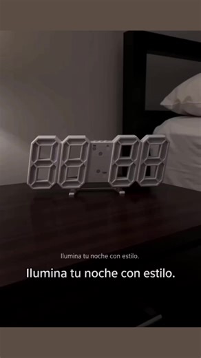 Moderno reloj despertador digital LED 3D de escritorio, ideal para dormitorio, cocina, sala de estar u oficina. ¡Moderno y a la moda, decora tu habitación! ¡Haz tu vida más vibrante y colorida!#despertador #digitalclock #clock #wallclock #techtok #display #relojdespertador #despertadorpersonalizado #despertadores #ventaquincenal #HotSaleEnTikTokShopMX