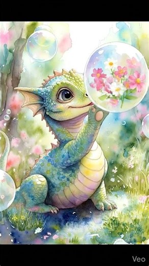Cutest Baby Dragon Ever #aigenerated #babydragon