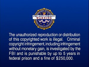 Warner Home Video copyright warnings