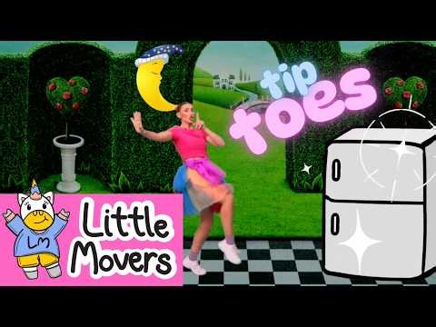 Tip Toes going forwards Tutorial for 2, 3, 4, and 5 year olds | Little Movers