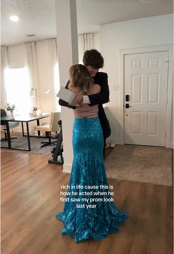 Prom Date Surprise: Heartwarming Prom Dress Reaction